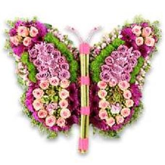 Vlinder speciale rouwvormen Bloemenpaleis Verhagen 