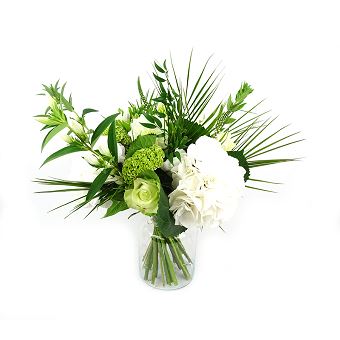 Wit hortensia boeket Boeketten Bloemenpaleis Verhagen Standaard € 15.00 